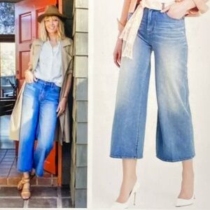 J Crew Rayner Wide Leg High Rise Cropped Jeans Size 27
